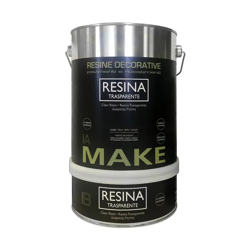 Resina trasparente Bicomponente a base d`acqua Lucida 2 l Must-Have