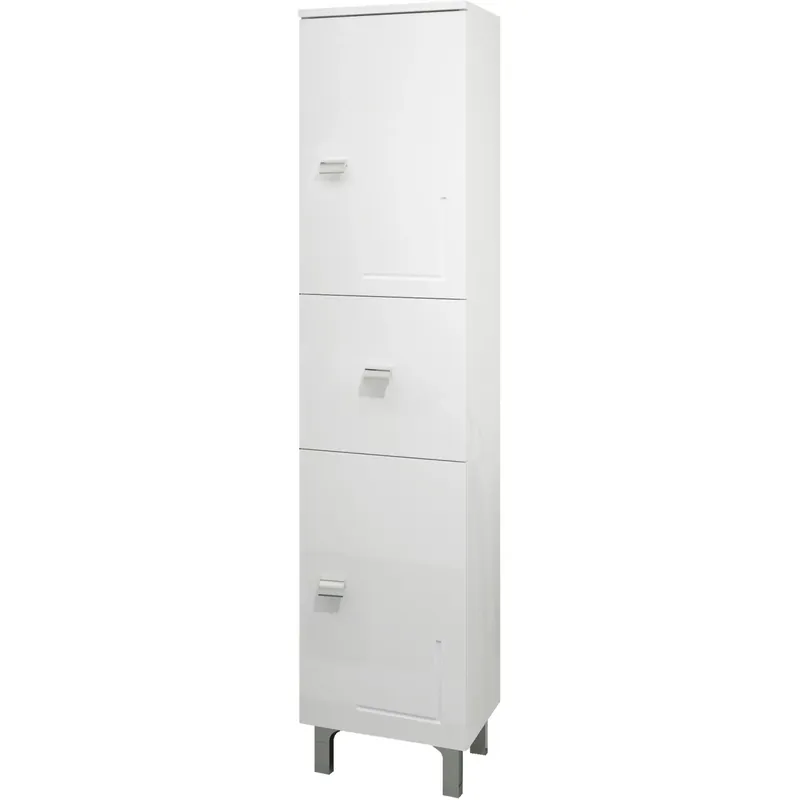 Colonna bagno 2 ante destra e 1 cassetto bianco Nu Kopen