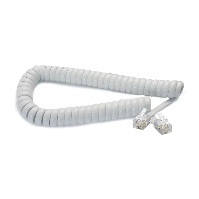 Cavo cornetta telefono RJ10 4p/2C a spirale 2 m bianco Gereduceerde Prijs