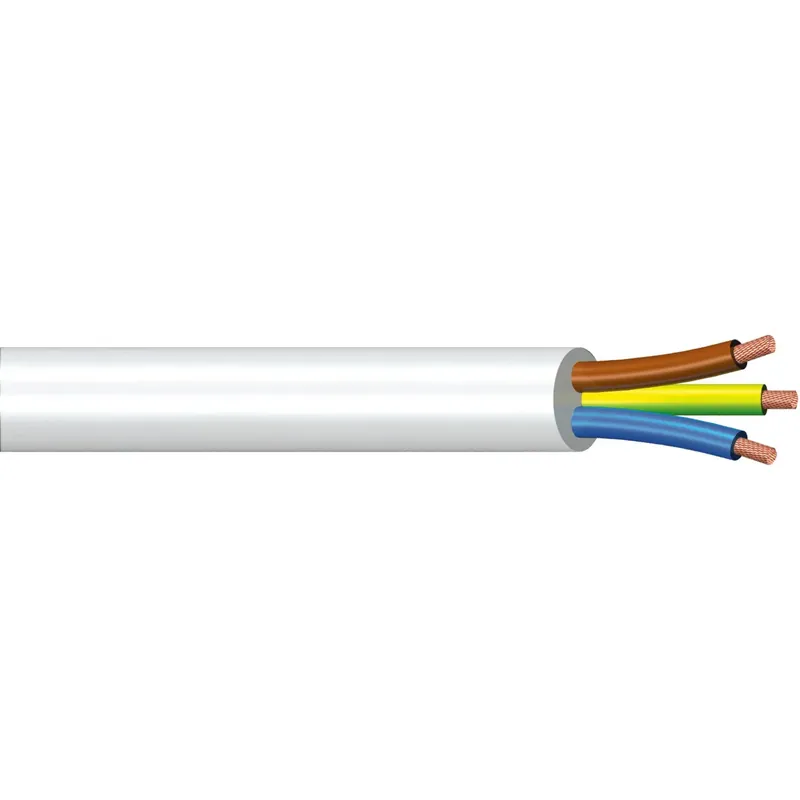 Cavo H05VV-F 3x1,5 mm² 5 m bianco Korting