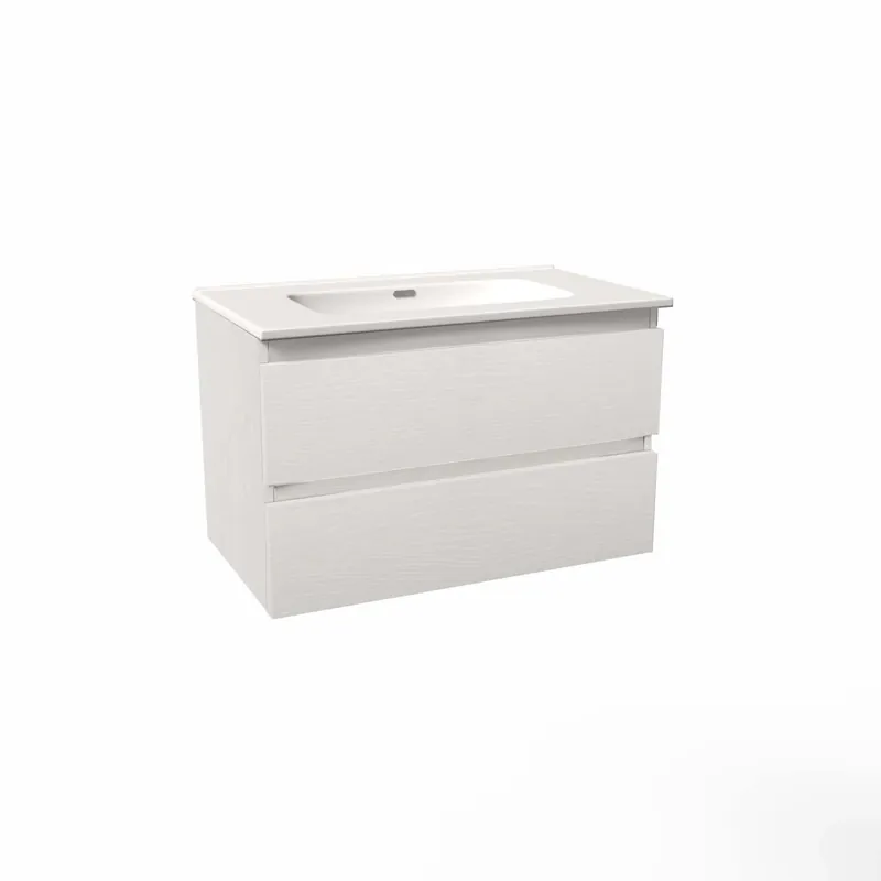 Op = Op Mobile bagno base lavabo sospesa Pura60 H53xL61xP46 cm Bianco Nord