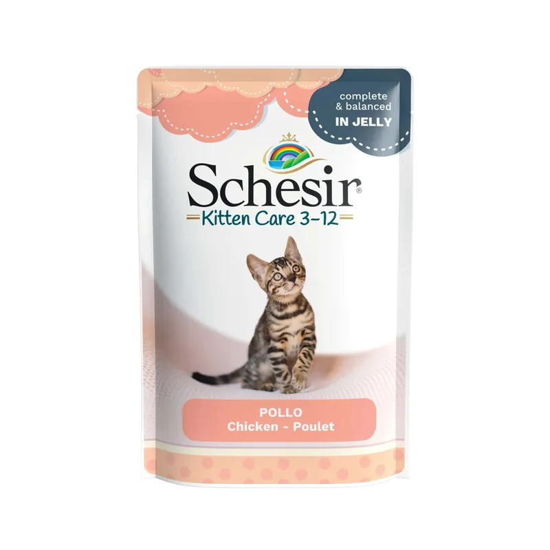 Gereduceerde Prijs Cibo umido per gatto Schesir Pollo busta 85 g