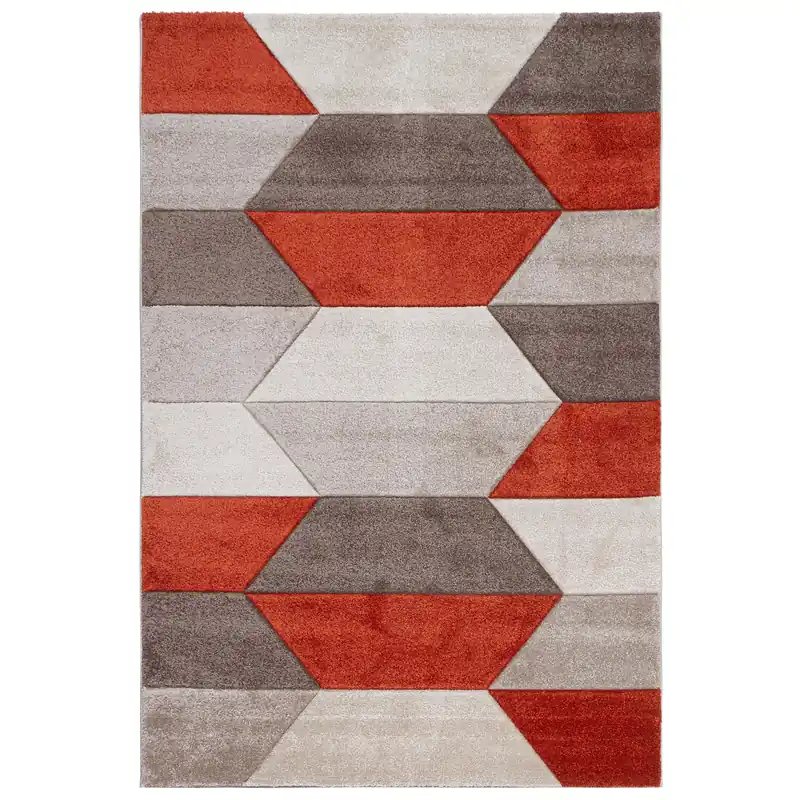 Tappeto arredo Carve Grey Rust 160x230 cm Laatste Versie