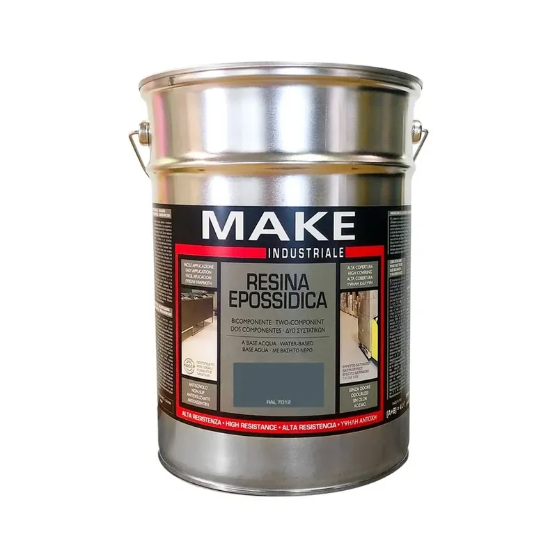 Resina epossidica Industriale Satinata Ral 7012 Grigio Notte 4 l Fabrieksprijs