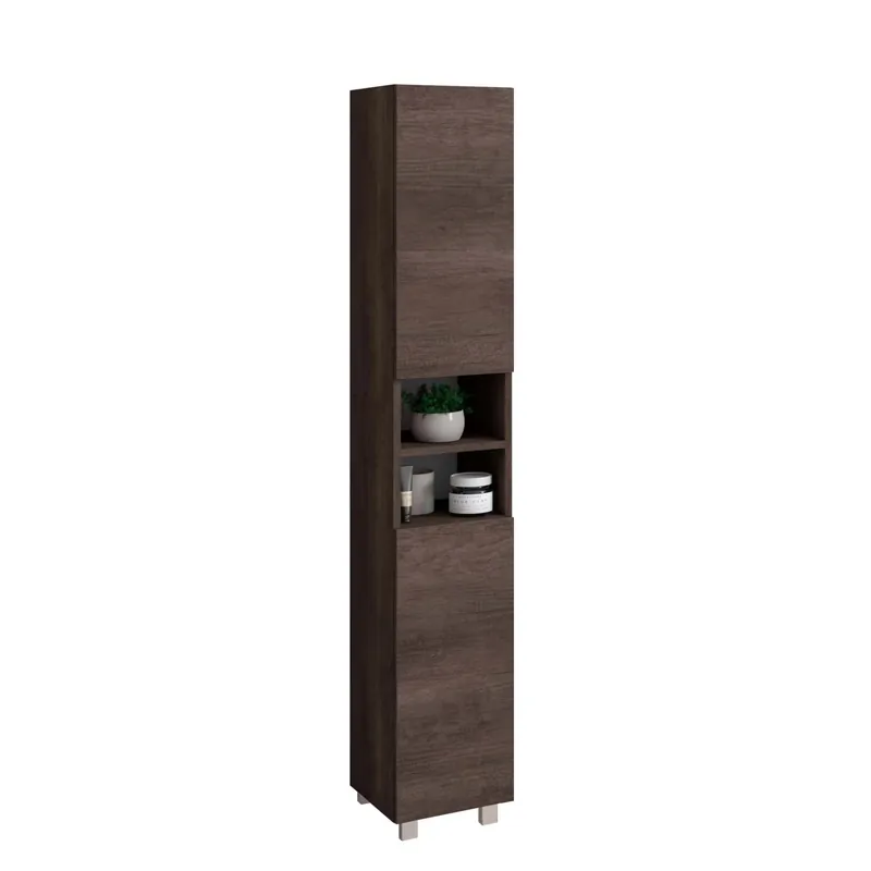 Aanbieding Mobile bagno colonna a terra Chloe 30x181x34 cm rovere scuro