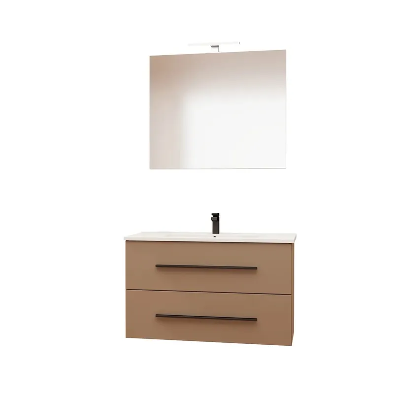 Mobile bagno base lavabo sospesa Mary 75x46 cm beige Hoge Kwaliteit