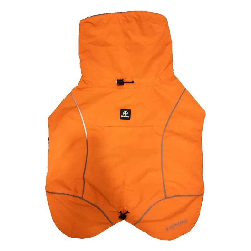 Aanbieding Cappotto cani impermeabile Hiking Makalu dorso 60 cm arancio