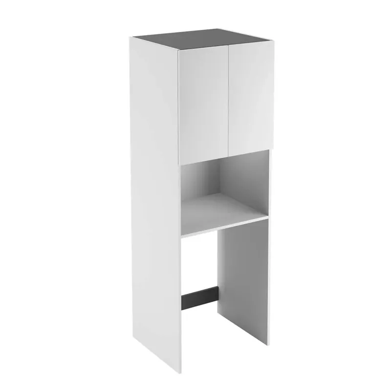 Mobile bagno colonna nobilitato portalavatrice 2 ante vano sup L70xH205xP46 cm Uitverkoop