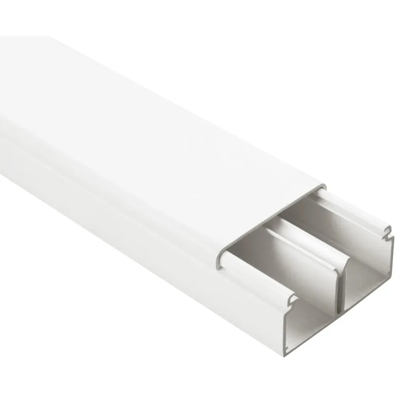 Canale portacavo Quality 40 mm x 20 mm a 2 vie bianco 2 m Voordeelprijs