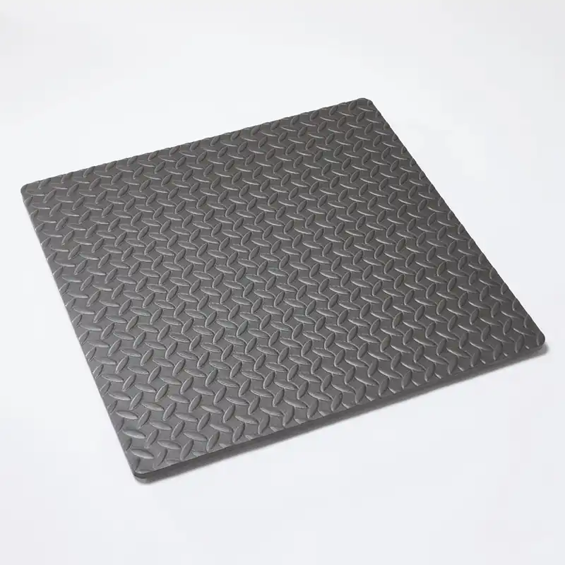 Tappeto ammortizzatore di gomma 62x62x1,2 cm grigio Koopje