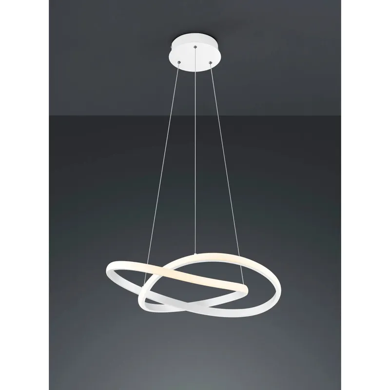 Sospensione Course LED cerchio infinito bianca Ø 60 cm Lage Prijs