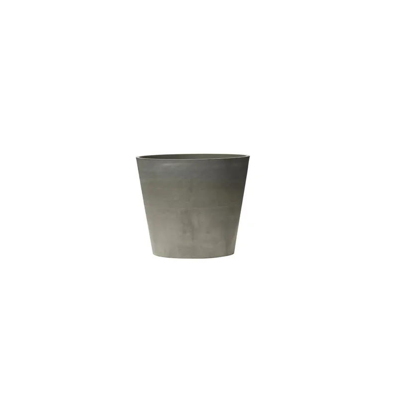 Vaso per piante in plastica ø 40 x h 34 cm senza buchi grigio Must-Have