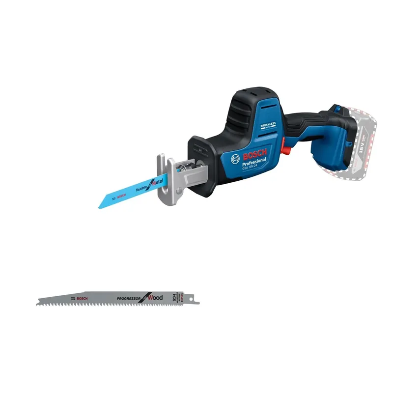 Rechtstreeks Van De Fabrikant Sega a gattuccio a batteria Bosch Professional GSA 18V-24 Solo corpo macchina