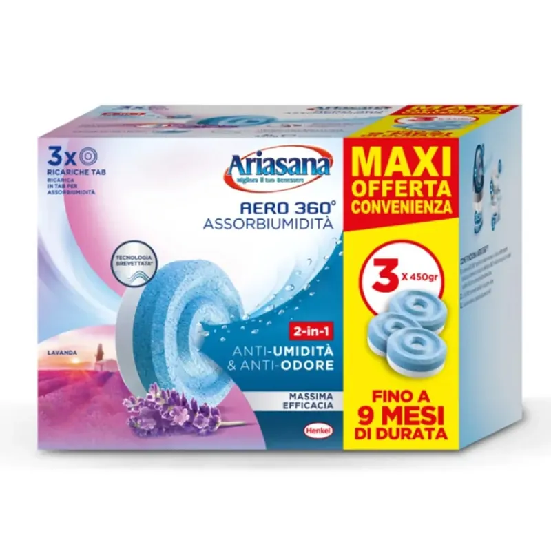 Ricarica TAB Lavanda assorbiumidità per dispositivo Ariasana Aero 360° Korting