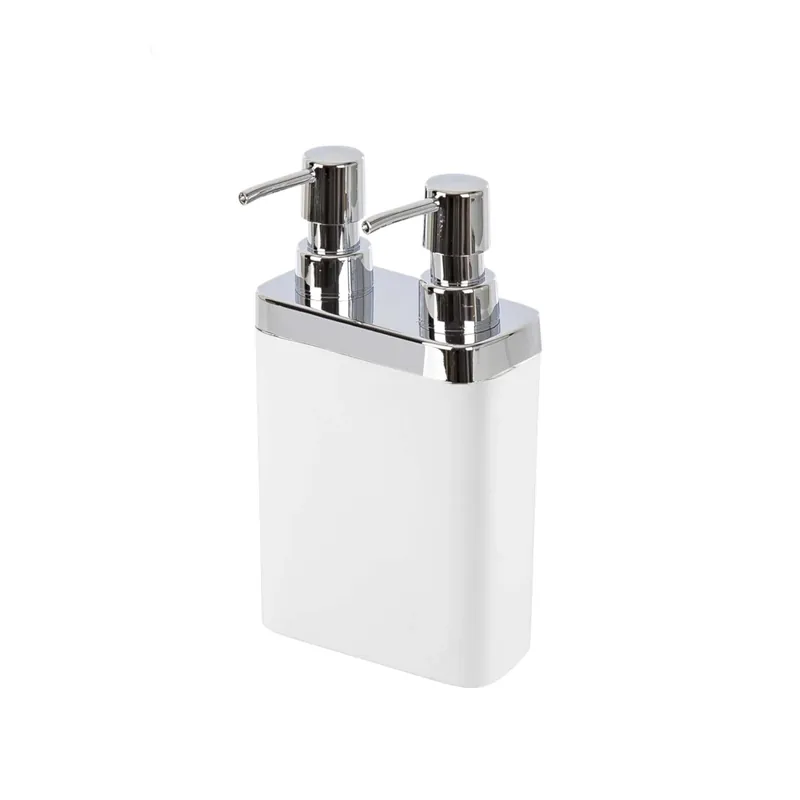 Must-Have Dispenser bagno doppio Delta in plastica bianco