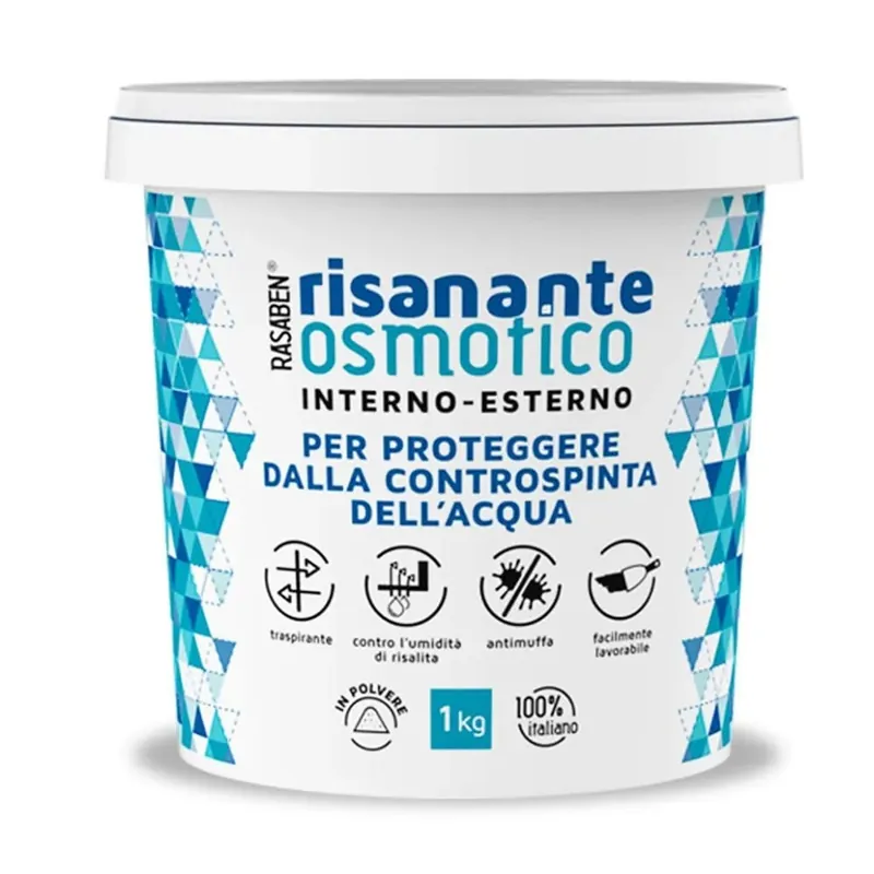 Flitsaanbieding Stucco risanante Osmotico antiumidità Rasaben 5 kg