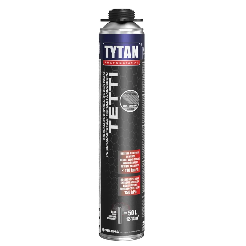 Meest Verkocht Schiuma poliuretanica Tetti B3 Tytan grigio 750 ml