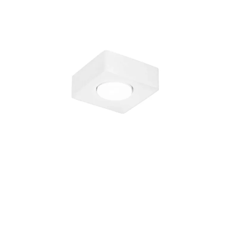 Plafoniera Athen quadrata 14x14x5,3 cm bianco Beste Prijs