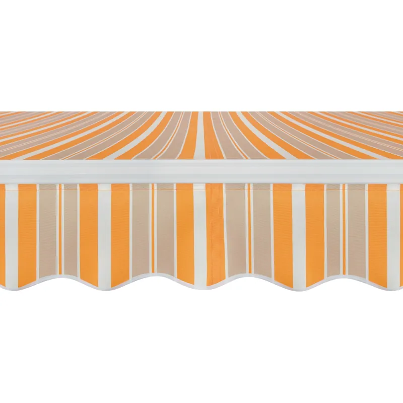 Tenda da sole a braccio reclinabile 395x250 cm beige/giallo Express Levering