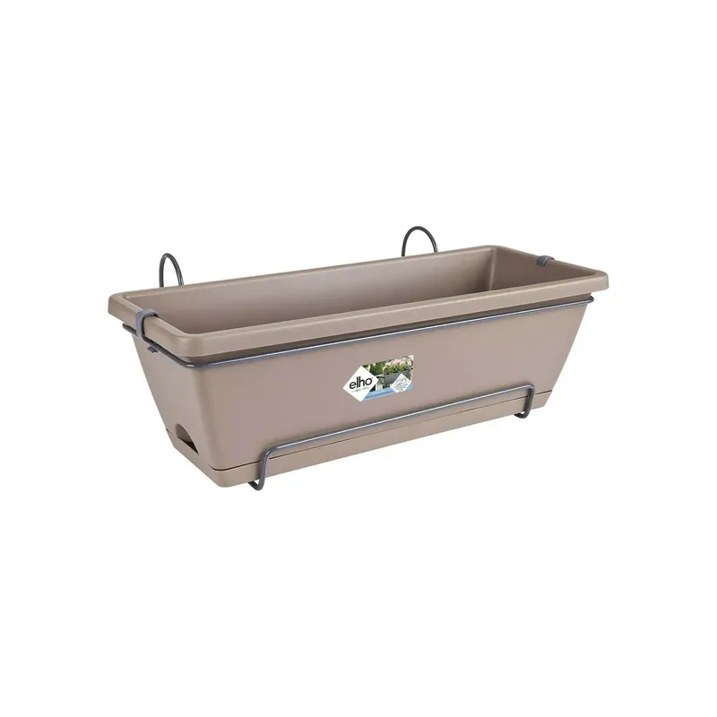 Beperkt Aanbod Fioriera da esterno Elho Barcelona plastica ricicl tortora L 50 x P 28 x H 19 cm