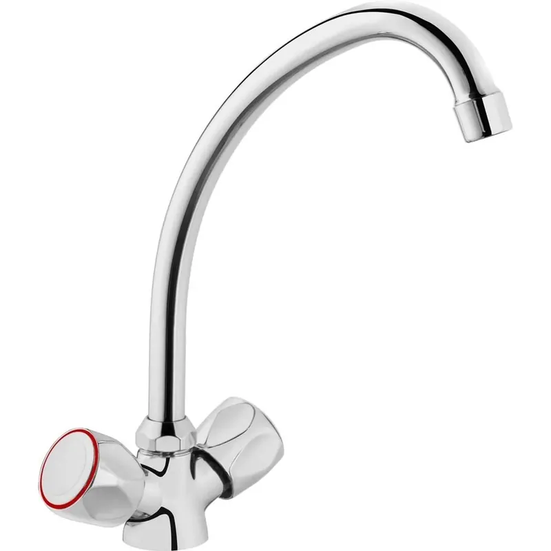 Rubinetto cucina in piedi Idrostile acciaio 304 flusso S cromo Uitverkoop