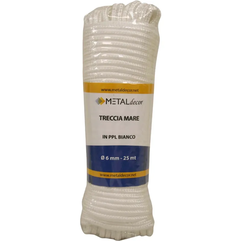 Treccia mare bianca ø 6 mm 25 mt Favoriet