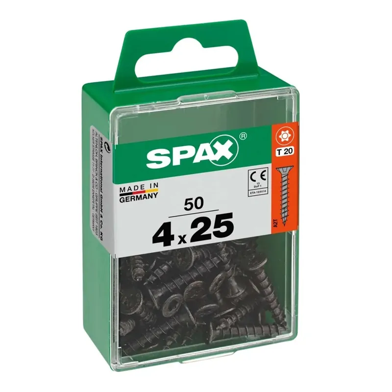 Vite Spax testa multipla svasata t-star plus t20 zincatura nera m 50 pz Beste Prijs