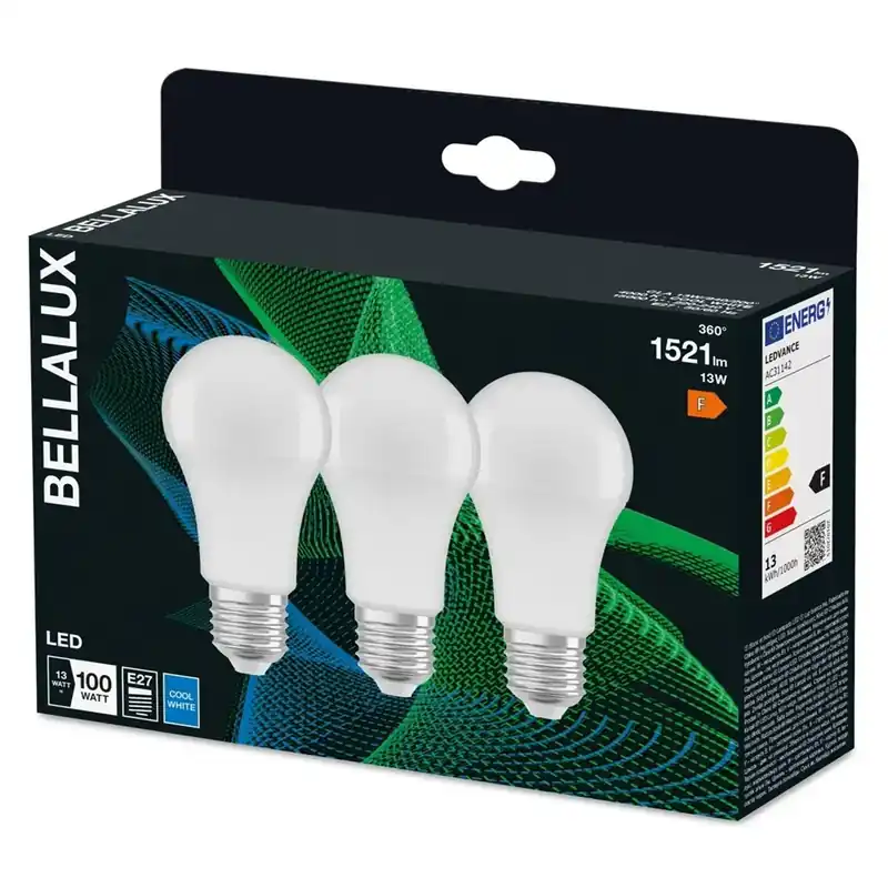 Lampadine LED E27 a goccia Bellalux 1521 lm 3 pz bianco neutro 3 pz Must-Have