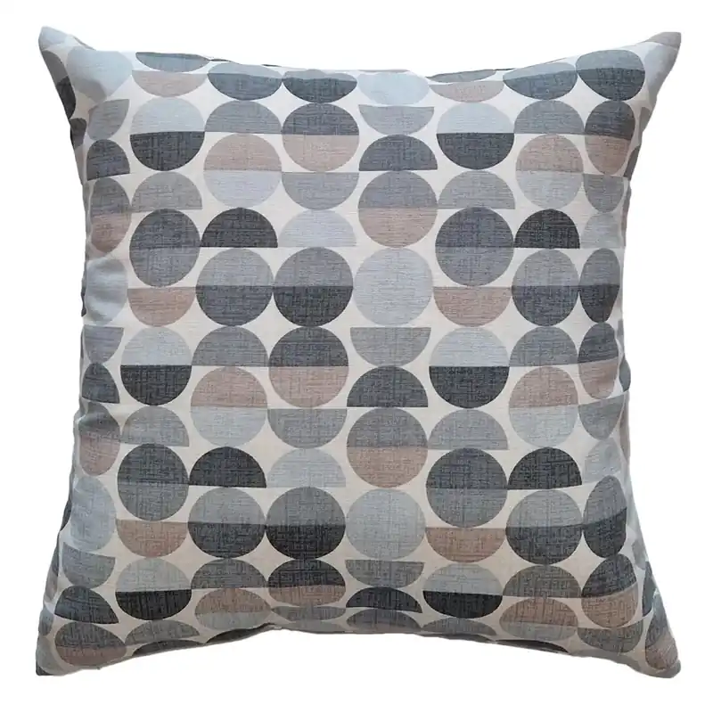 Fodera ricambio cuscino cerchi grigi 50x50 cm Betrouwbaar