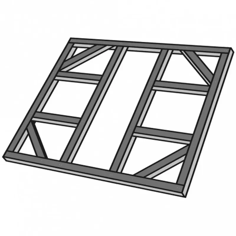 Direct Verzonden Telaio per pavimento in acciaio galvanizzato per CA004 183x156 cm