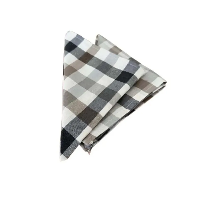 Laatste Versie Coppia tovaglioli in cotone Alba 40x40 cm bianco grigio 2 pz