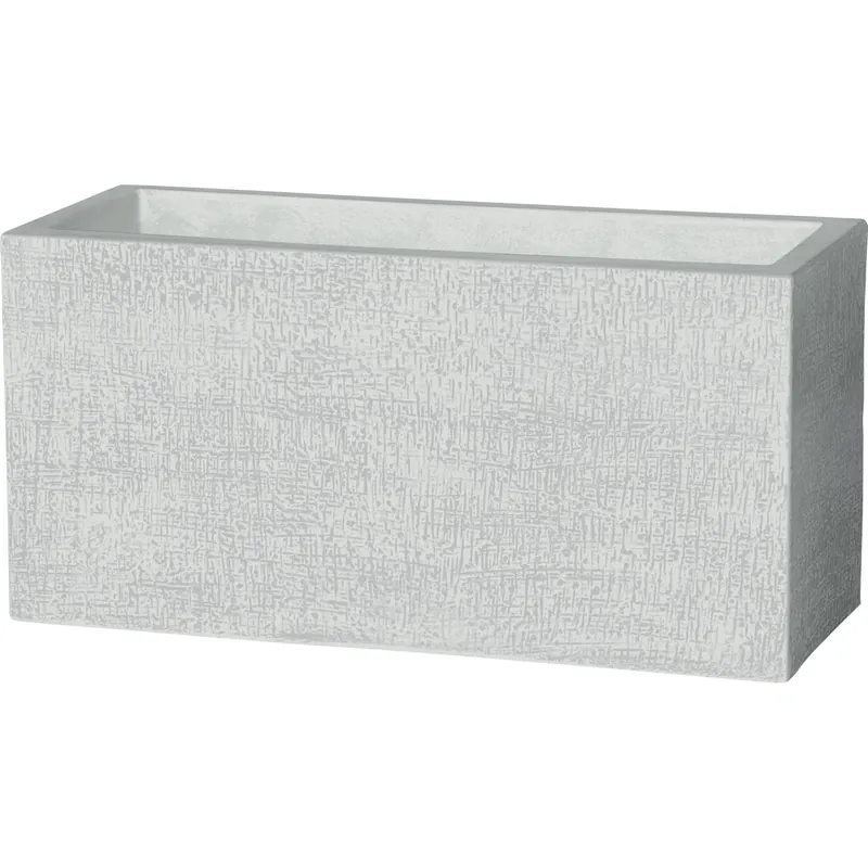 Koopje Fioriera da esterno in cemento beige 79x30x35 cm