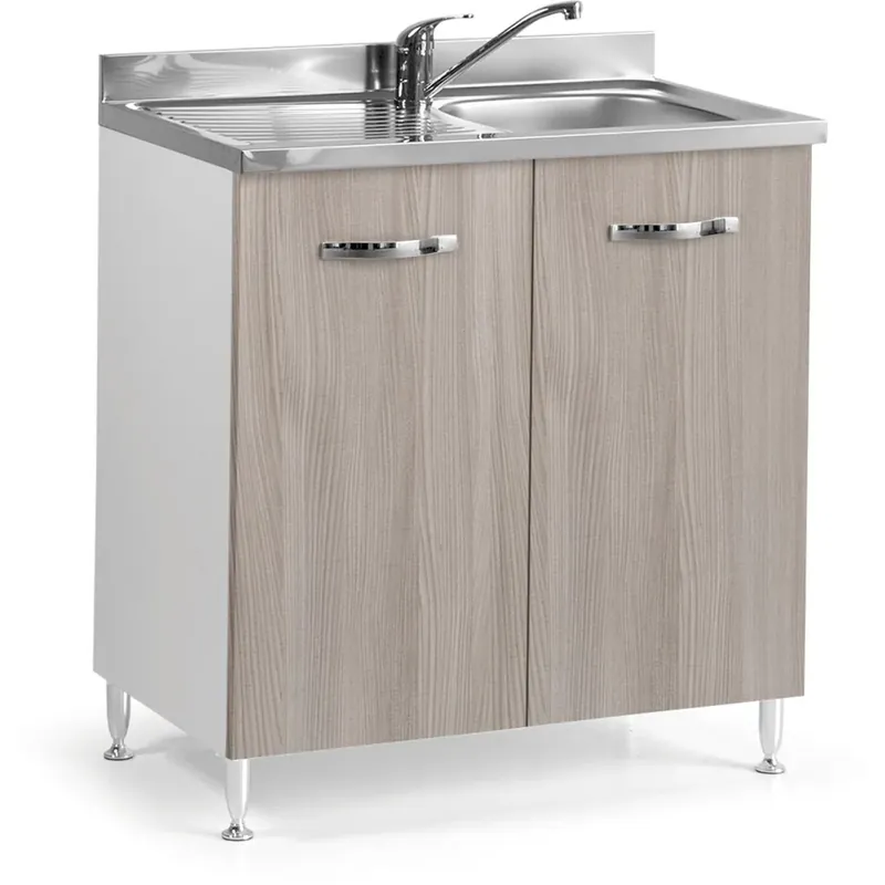 Base cucina sottolavello 2 ante 80 cm olmo Actieprijs