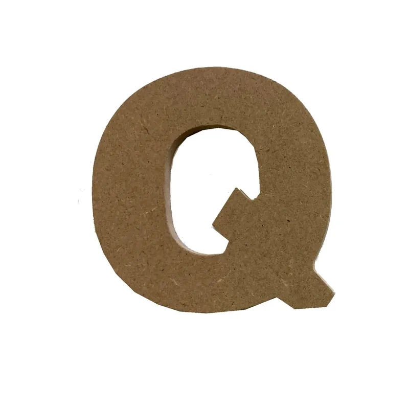 Lettera Q h12 cm in MDF Premium