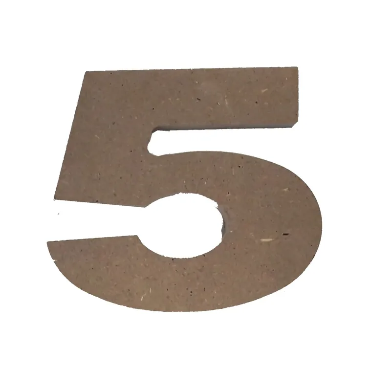 Weekendaanbieding Numero 5 h12 cm in MDF