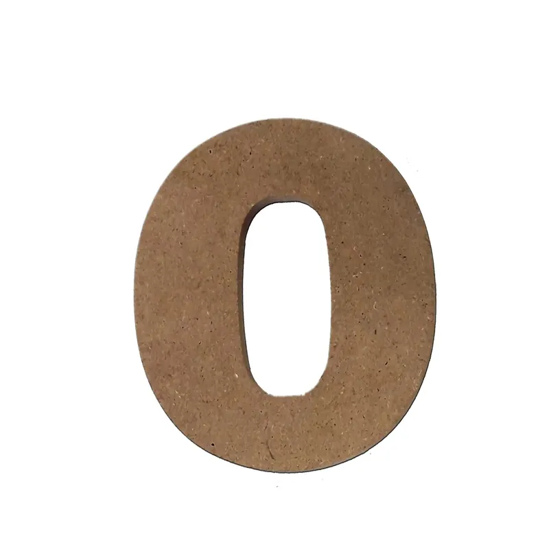 Numero 0 h12 cm in MDF Superprijs