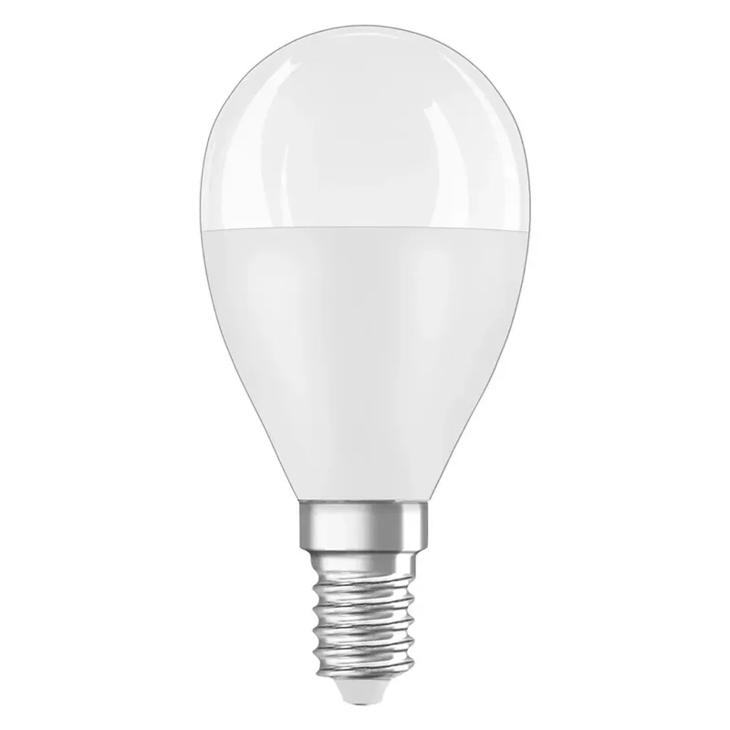 Koopje Lampadina LED E14 forma a sfera Osram 806lm bianco opaco 2700K