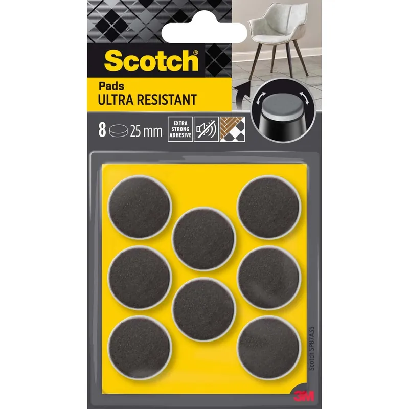 Feltrini adesivi ultra resistenti Scotch® Ø 25 mm Alleen Vandaag