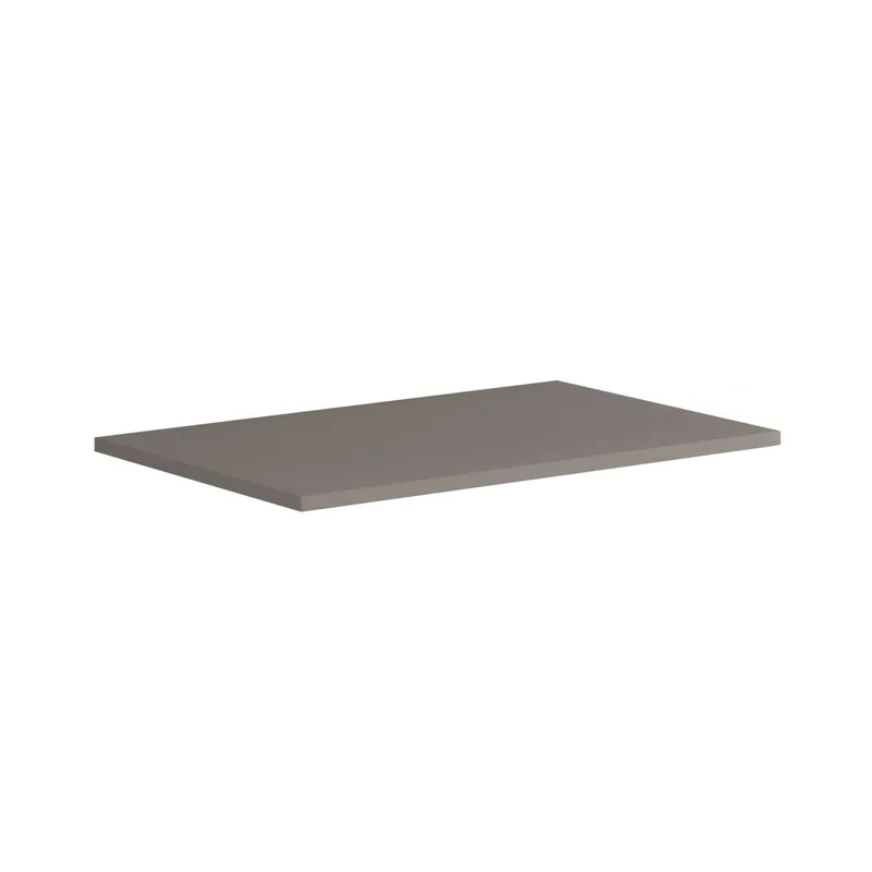 Top di finitura in truciolare 79,7x1,8x45,5 cm laccato opaco grigio Snelle Levering