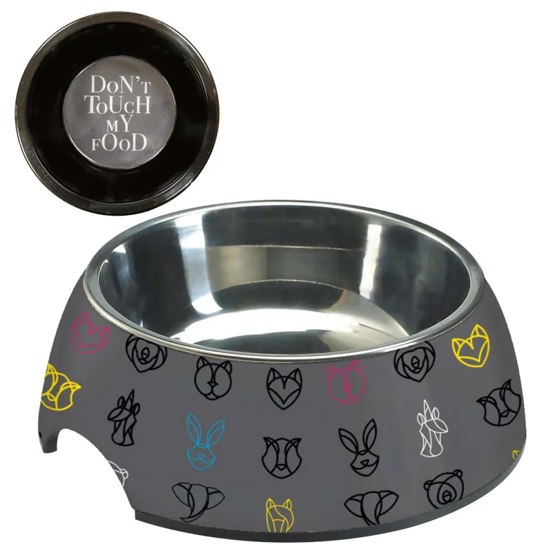Finale Uitverkoop Ciotola per cane e gatto in acciaio e Melamina 800 ml