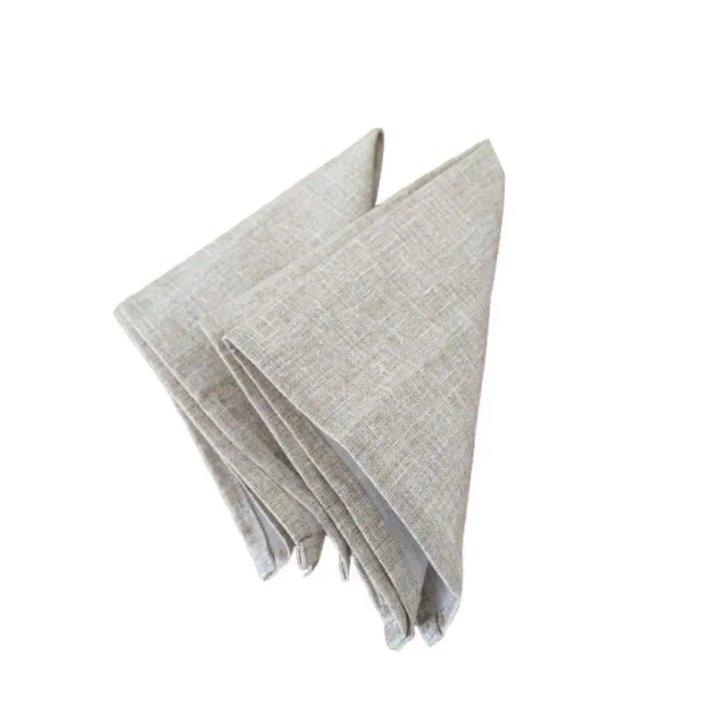 Coppia tovaglioli in cotone 40x40 cm beige 2 pz Laatste Kans