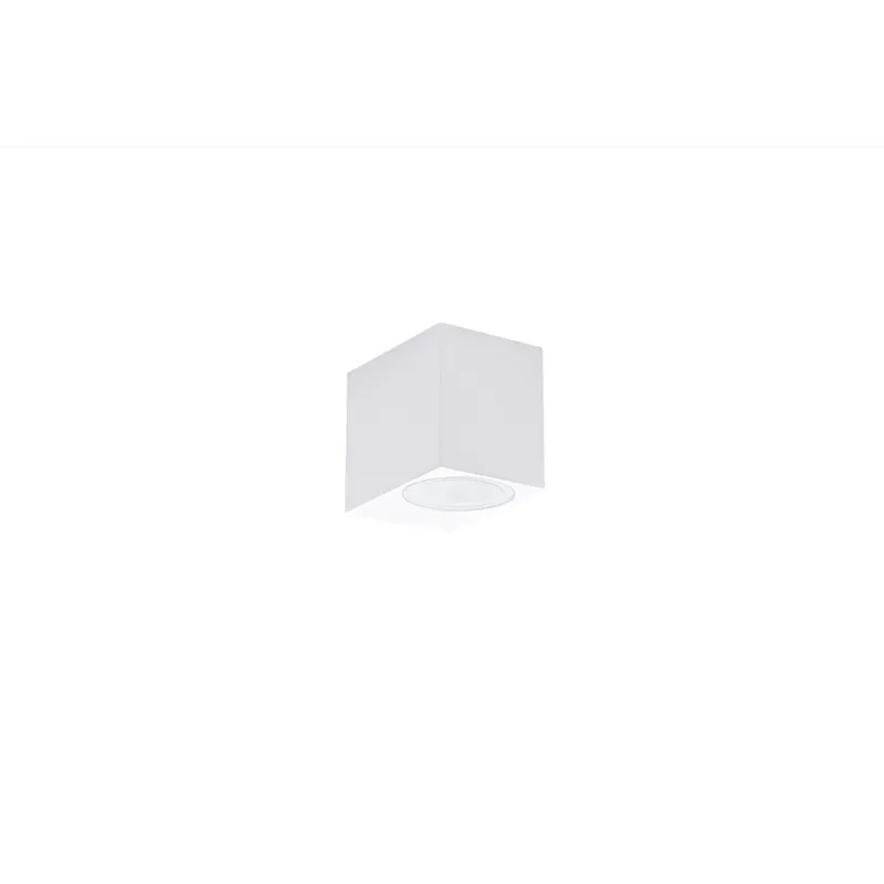Applique LED da parete AXO quadrata monodirezionale bianca GU10 68x92 mm Populair