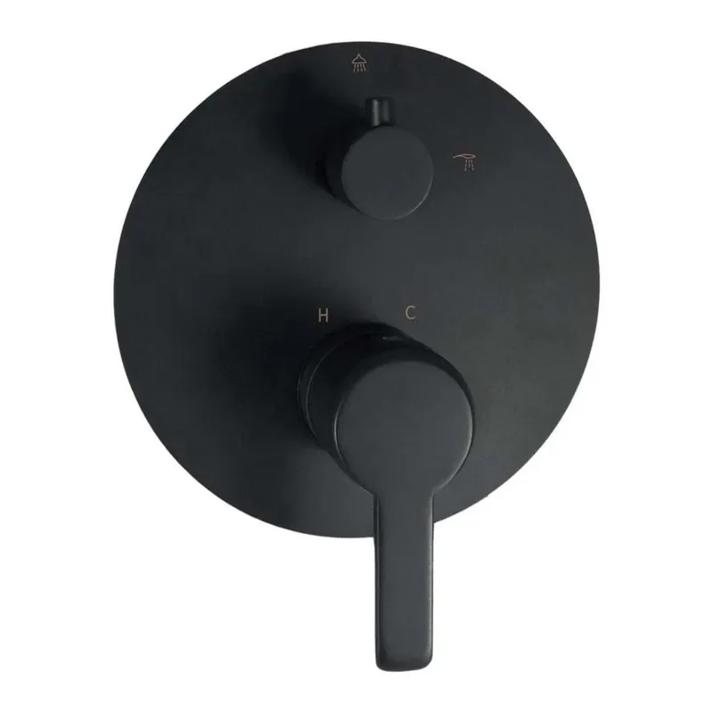 Miscelatore doccia incasso Idrostile Rodas con deviatore nero Speciale Aanbieding