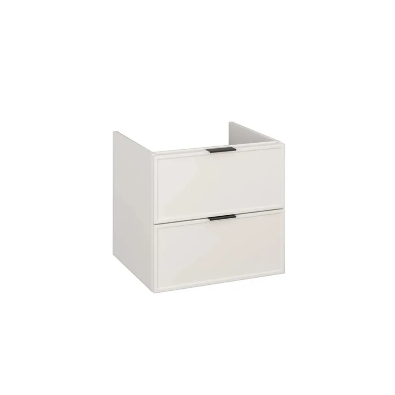 Mobile bagno base laterale sospesa Frame 60x54 cm bianco opaco Koop Vandaag