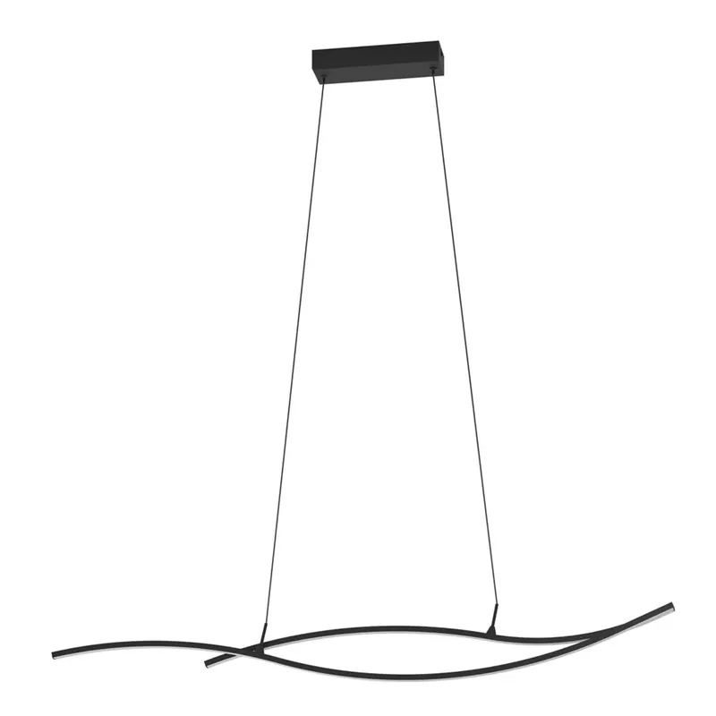 Gratis Retour Sospensione LED Grisolia 2500 lm bianco neutro H 120 cm nero
