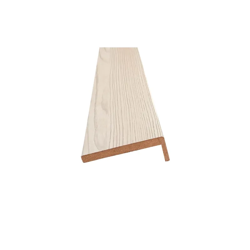 Aanbieding Coprifilo liscio in mdf impial. Beige alt 7 cm con ala da 4 cm