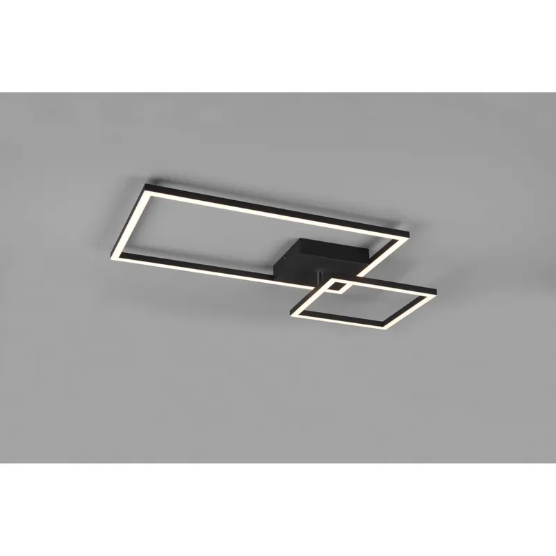 Seizoensaanbieding Plafoniera LED Padella dimmerabile 3000 lm Bianco Neutro nero Ø63 cm