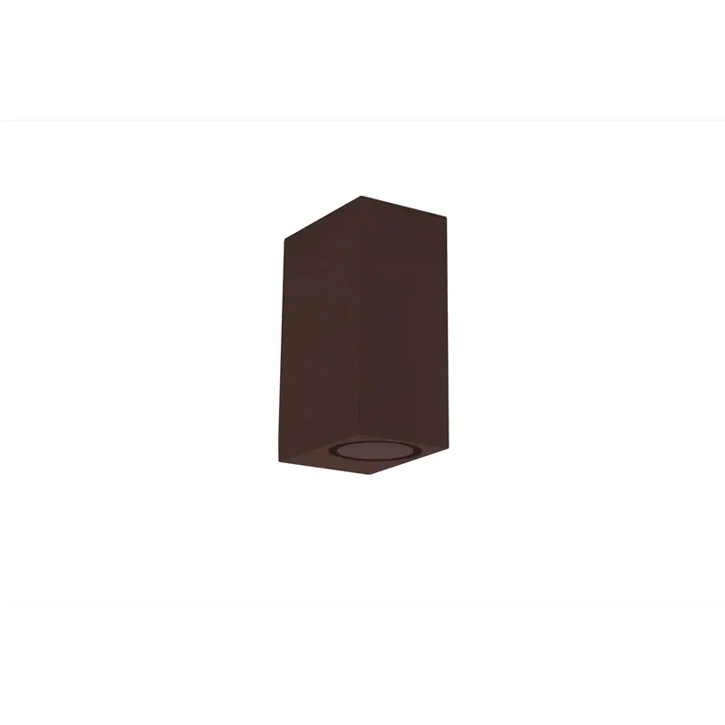 Applique LED da parete AXO quadrata bidirezionale marrone GU10 68x92 mm Gecertificeerd