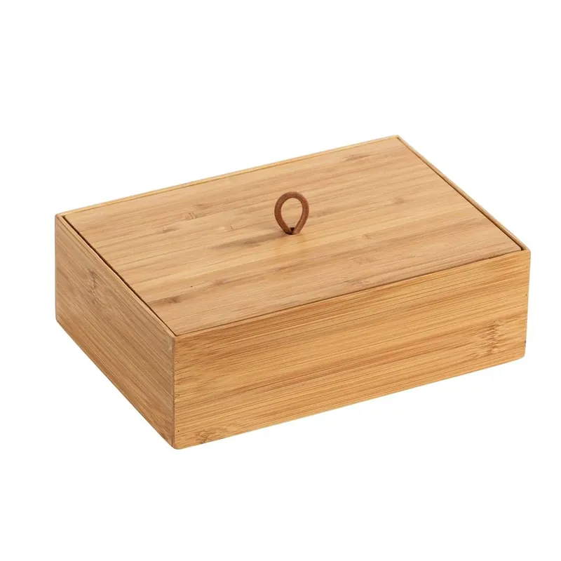 Betrouwbaar Scatola con coperchio Terra bambù FSC