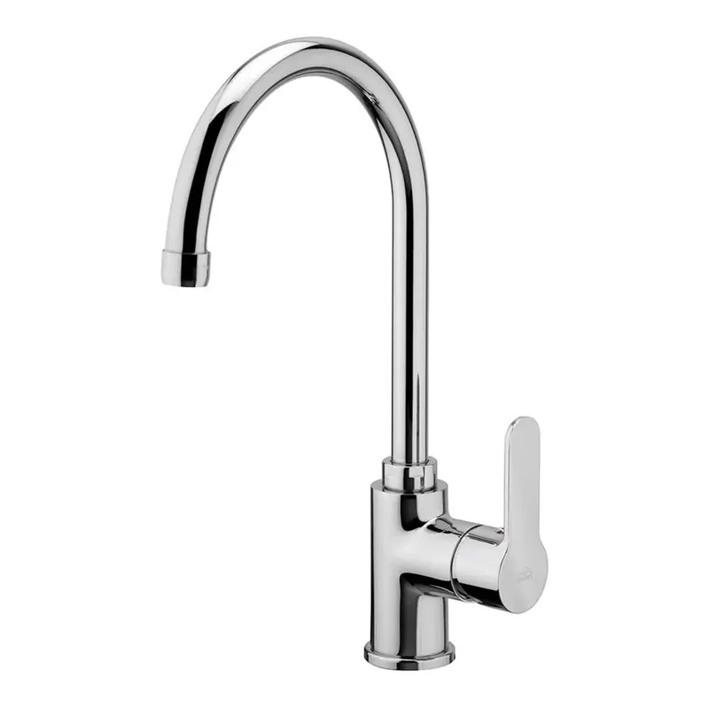 Nieuw Rubinetto cucina monoc. lavello canna alta linea blu cromo